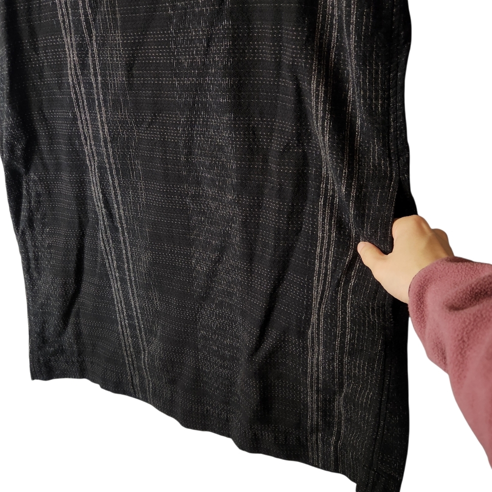 Eileen Fisher Project Dress And Jacket Set Size Medium Black Textured Weave - Picture 5 of 14